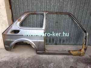 POLSKI FIAT 126 OLDALFAL JOBB RÉGI TÍPUS/KÜSZÖB,SÁRVÉDŐ,AJTÓKERET/