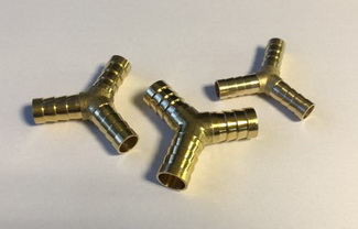 TOLDÓCSŐ FÉM "Y" ELÁGAZÁSOS átm: 12mm